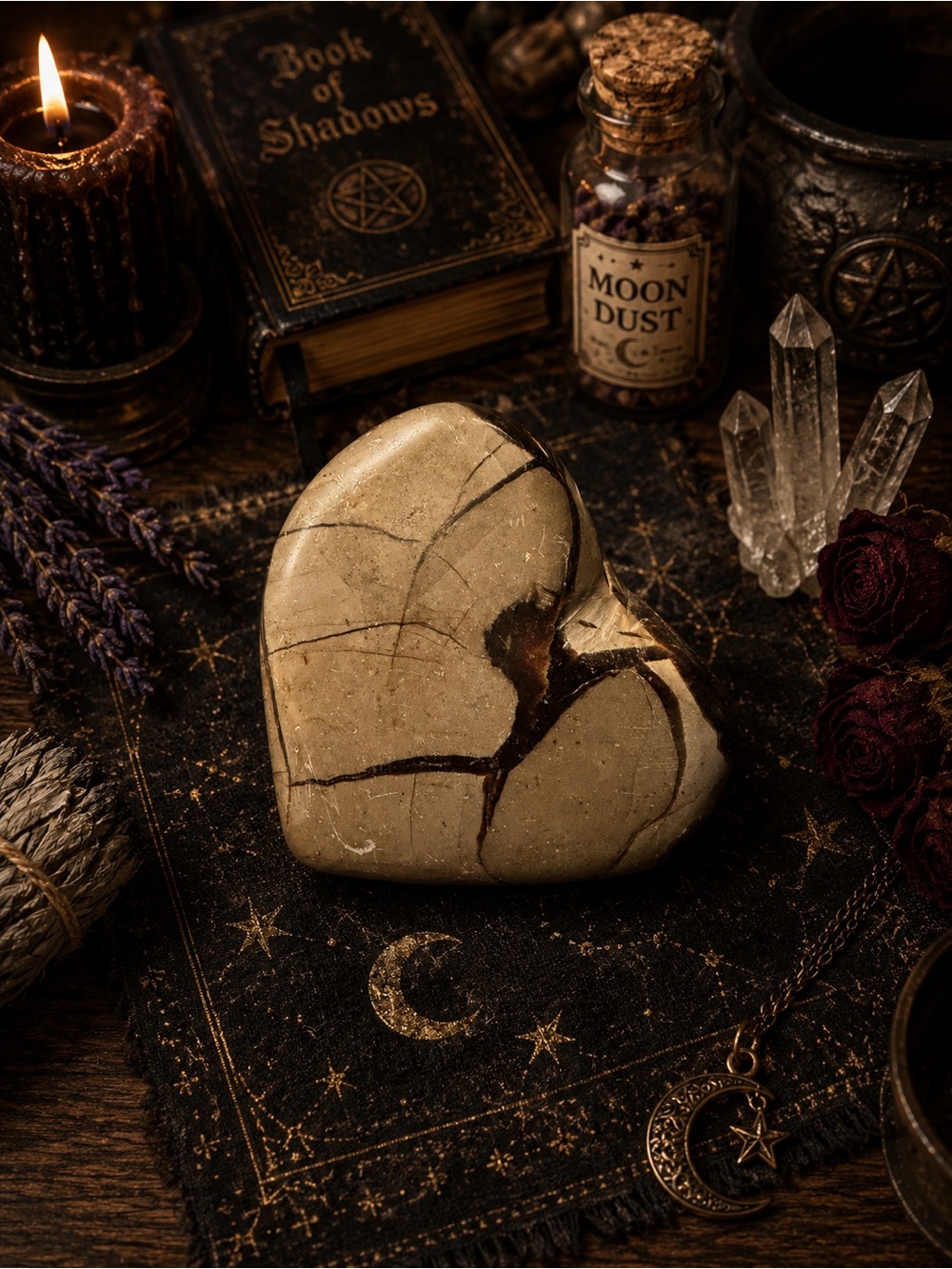 Septarian Heart